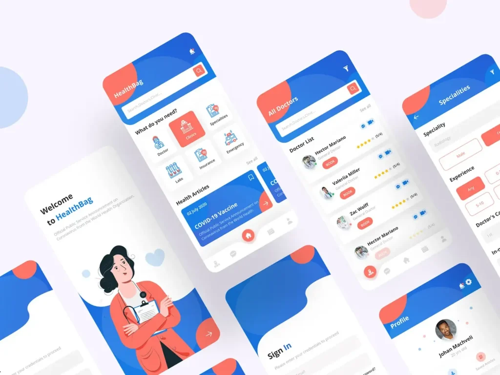 HealthBag App Showcase