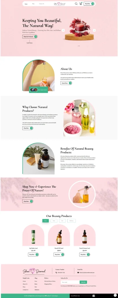 Shani Diamond Website Showcase